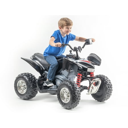 12 Volt Honda TRX in Black and Red - Own the neighborhood with this exciting new ATV!