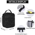 thumbnail image 6 of Black Bats Insulated Lunch Bag, Lunch Box for Office Travel, Lunch Bag for Men and Women, 6 of 6