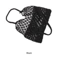 thumbnail image 4 of maskred Stylish And Functional Straw Handbag For All Needs Straw Beach Bag Shoulder Bag Straw Bag Tote Bag black 1Set, 4 of 6