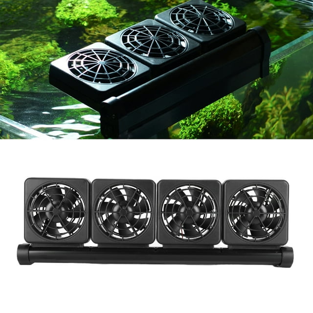Ventilateur de Refroidissement pour Aquarium, Support Robuste, Vitesse du Vent Réglable, Réduit la Température de l'Eau, Convient aux Aquariums