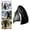 Black, variant on Patio Hanging Egg Chair Cover Heavy Duty Waterproof Wicker Swing Egg Chair Shield with Zipper Weatherproof Protector for Summer Year-Round 74.8x45.28 Inch Single Seat