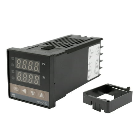 Dual Digital PID Temperature Controller Thermostat REX-C100 Thermocouple SSR-40DA Solid Relay Programmable