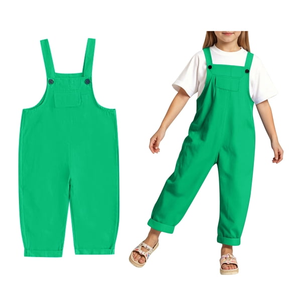 Girls' Jumpsuits Rompers Loose Rompers Summer Clothes Preppy Clothes 13-14 Years Girls Fashion