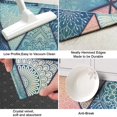 thumbnail image 3 of Pink and Blue Triangular Floral Boho Pattern Kitchen Rug Mat,Kitchen Runner Rugs Non Skid Washable,Decorative Kitchen Floor Mats for Kitchen,Sink,Laundry,17"X47", 3 of 5