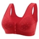 thumbnail image 1 of Gibobby Brasier Push Up Mujer Sujetador grande con hebilla lateral delantera para mujer, borde sin movimiento de anillo de, ajuste de reunión sin costuras(Rojo,36), 1 of 5