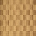 thumbnail image 1 of Ahgly Company Indoor Square Checkered Brown Modern Area Rugs, 8' Square, 1 of 4