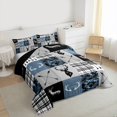 thumbnail image 3 of Homewish Hippie Rustic Farmhouse Queen Comforter Set, Tribal Western Deer Bedding Sets, Vintage Fashion Style Reversible Bedding Comforter Set, Lightweight Room Decor, 3 Pieces, 3 of 8