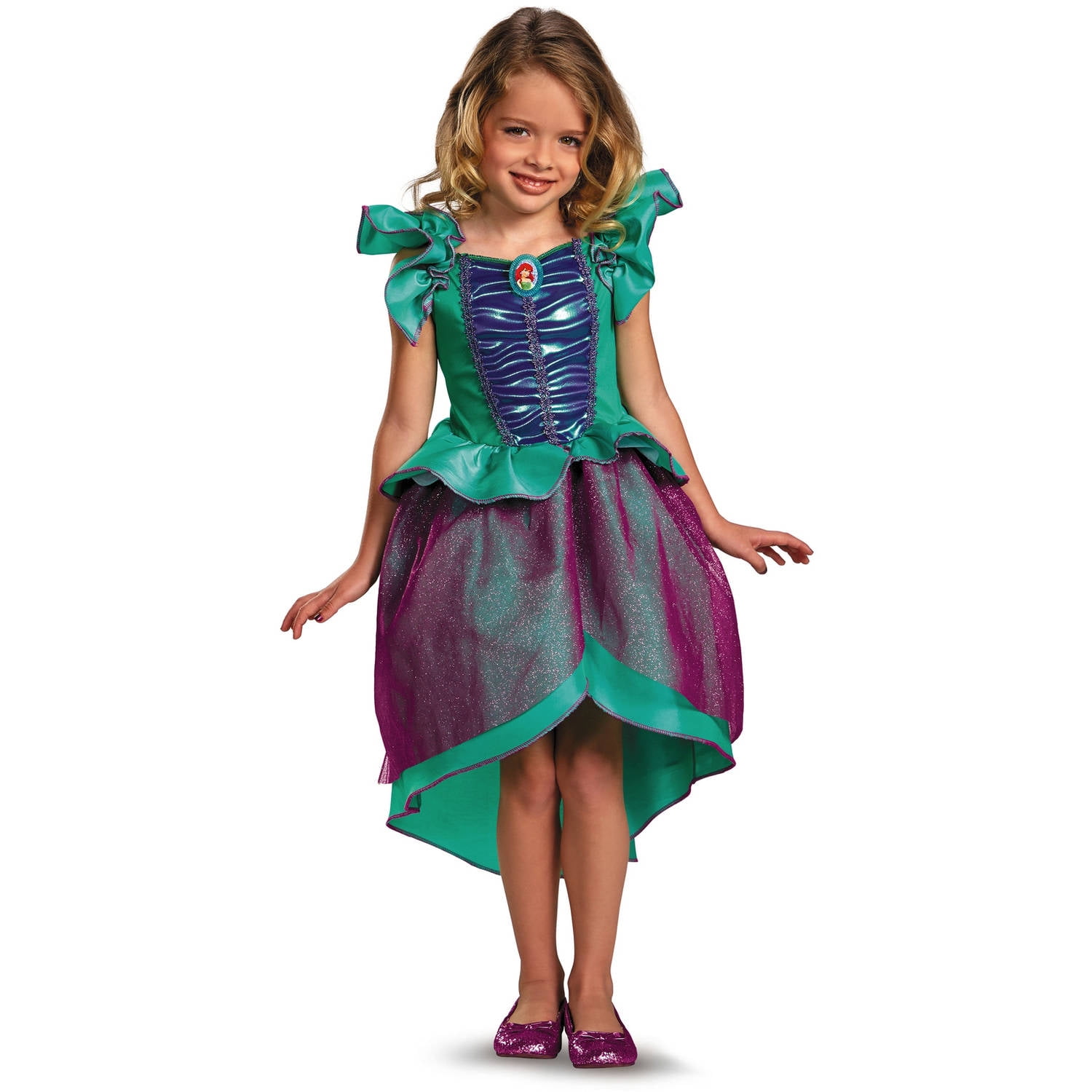 The Little Mermaid Girls' Ariel Basic Plus Costume - Walmart.com