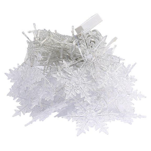 Christmas LED Snowflake Curtain Lights - 8 Modes, Waterproof, Connectable - for Indoor/Outdoor Holiday Decor, Parties & Weddings