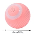 thumbnail image 3 of YOPTOP Gravity Smart Rolling Ball Amusing Cat Ball Catnip Sound Grinding Resistance Bite Self-Hi Relieving Boredom Amusing Cat (1* Pink Fun Cat Ball  1* Three-color Feather Pink Bell Ball),Pink, 3 of 6