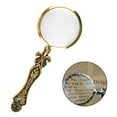 thumbnail image 6 of Portable Handheld Embossed Magnifying Lens Magnified Glasses Small for Reading Jewelry Nature Exploration Seniors and for Golden, 6 of 8