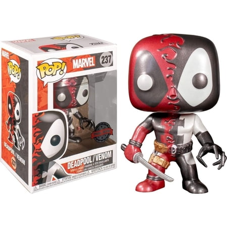 En Oferta Funko Pop Venom Venomized Deadpool Metallic Bobble-Head Figure