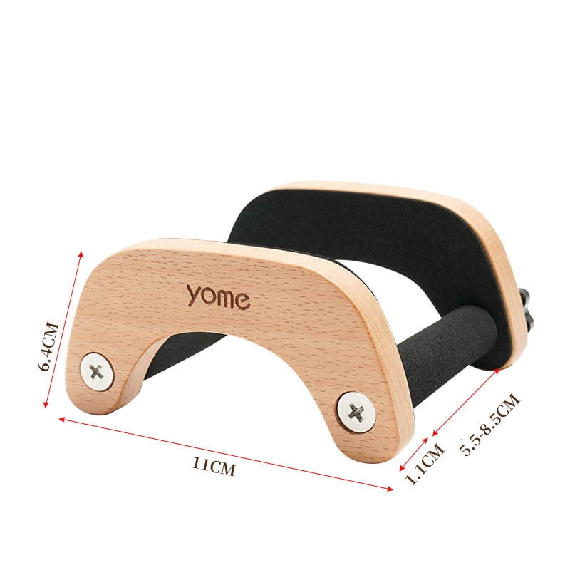 Ukulele Stand Floor Desktop, Solid Wood Clip On Travel Stand, Adjustable for 21"-26" Soprano/Concert/Tenor Ukuleles