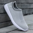 thumbnail image 4 of Zapatillas de deporte de malla plana para mujer cómodas zapatillas deportivas para caminar antideslizantes para deportes, 4 of 6