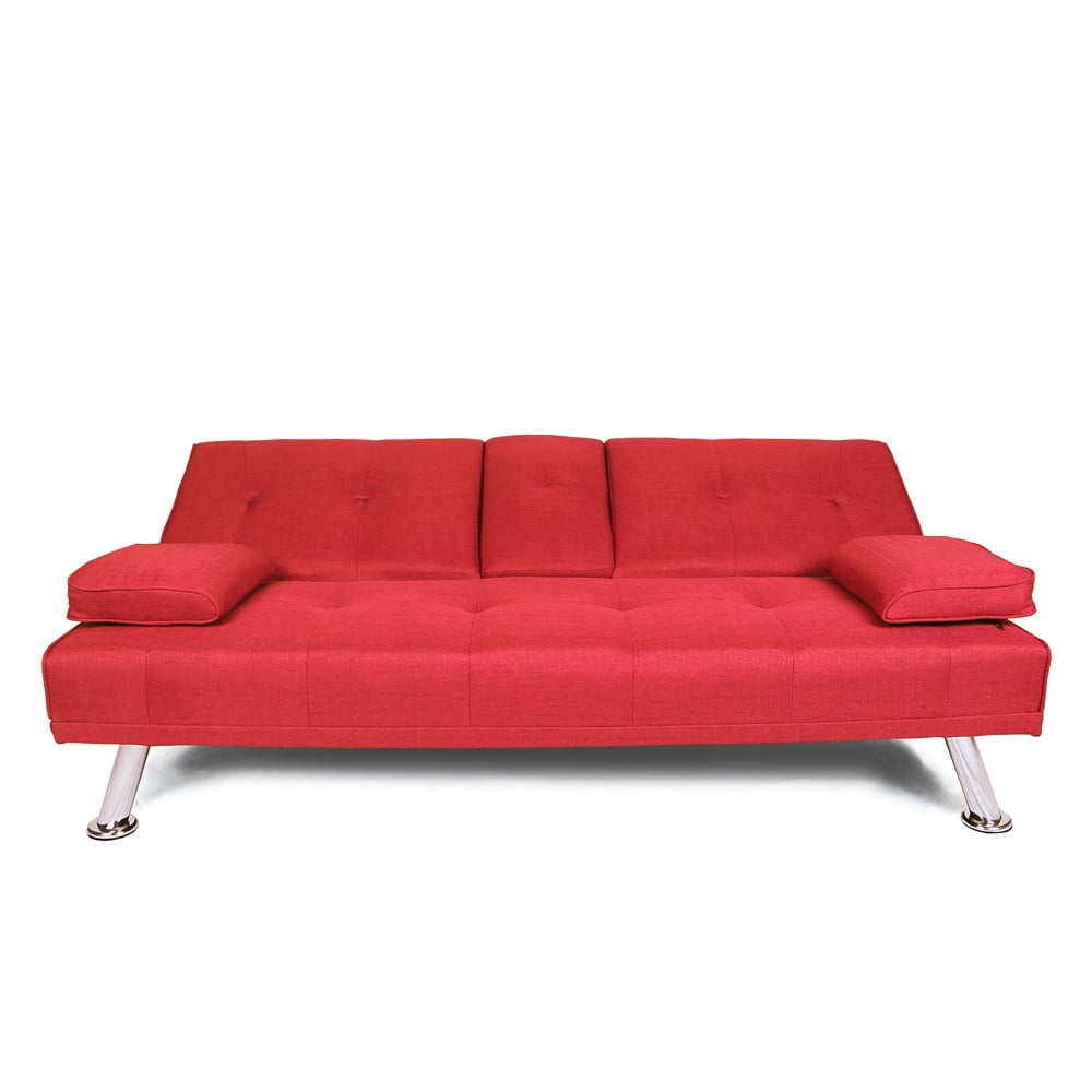 Convertible Futon Couch Sofa Bed Modern Recliner Couch Faux Leather