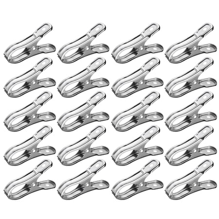 60 Pcs Garden Clips Heavy-Duty Metal Greenhouse Clamps Metal Plant Netting Clips with Open Mouth Strong Metal Clips for Netting Cloth Plant Cover On Garden Hoops (60 PCS 2.16x1.18 in)