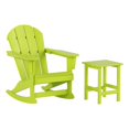 thumbnail image 1 of Paradise Outdoor Patio Rocking Chair with Square Side Table Set, 1 of 9
