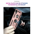 thumbnail image 5 of LeYi Compatible for iPhone XR Case, iPhone XR Case for Women Men, [Military-Grade] Phone Case with Ring Kickstand for Apple iPhone XR, Rose Gold, 5 of 8