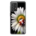thumbnail image 1 of MUNDAZE Samsung Galaxy A72 Cute White Daisy Red Ladybug Double Layer Phone Case Cover, 1 of 5