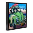 thumbnail image 2 of Stupell Industries Eclectic Cowabunga Surfer Cows Black Floating Frame Canvas Art, 18 x 18, by CR Townsend, 2 of 8
