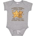 thumbnail image 3 of Inktastic Twinkle Twinkle Little Star One Year Old Birthday Boys or Girls Baby Bodysuit, 3 of 5