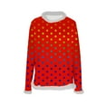 thumbnail image 5 of Polka Dot Printed Sweater for Women, Fashion and Loose Fall Tops Pullover, Round-Neck Sequined Long-Sleeved Tops, 5 of 5
