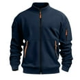 thumbnail image 6 of Men's Zip Up Pullover Jacket Lightweight Athletic Top For Gym Running Workout Casual Streetwear, 6 of 6