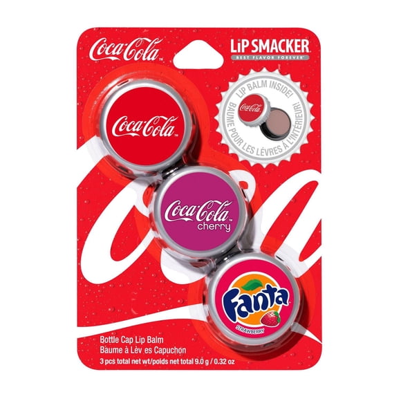 Coke Bottle Cap Lip Balm Trio