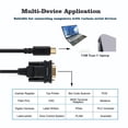 thumbnail image 2 of Adaptador conversor de cable serie USB-C a RS232 DB9 OIKWAN, 2 of 8