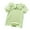 0-Green2245, variant on Tiijoy Girls Summer Solid T Shirt Cotton Short Sleeve Peter Pan Collar Blouse, Sizes 3-4