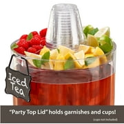 (2 pack) Buddeez 2.0 Gallon Party Top Beverage Dispenser, Clear