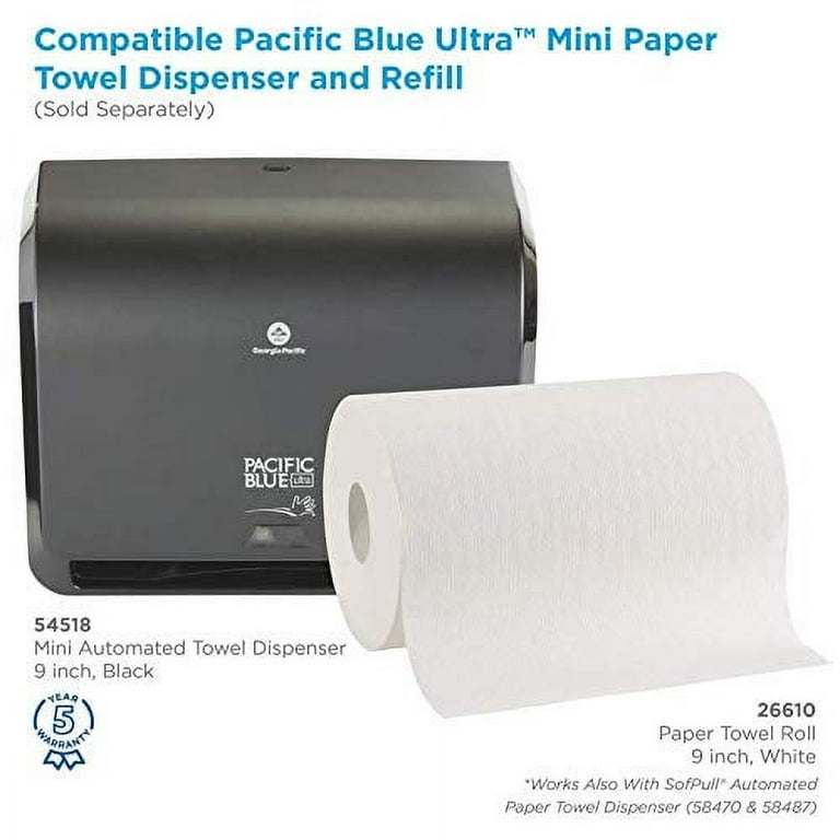 GP Pacific Blue Ultra 26495 Paper Towels, 7.87 W x 1150' L, Natural (Pack of 6)
