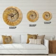 thumbnail image 4 of Designart 'Isolated Nautilus Sea Shell' Modern Wood Wall Clock, 4 of 5