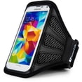 thumbnail image 2 of Breathable Mesh Workout Armband with adjustable strap for medium to large built arms fits 5.5in x 2.8in phones (5.25 - 5.6in Screensize), 2 of 7
