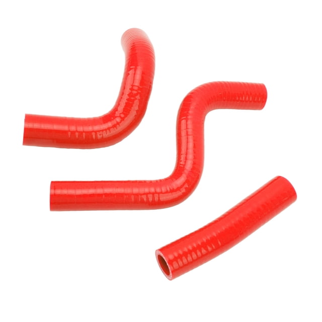 Silicone Radiator Coolant Hose for KX80 1998-2000 for KX85 2001-2013 for KX100 1998- 2013, 3PCS Silicone Radiator Coolant Hose Pipe Kit Stable Connection Leak Proof Heat Resistant