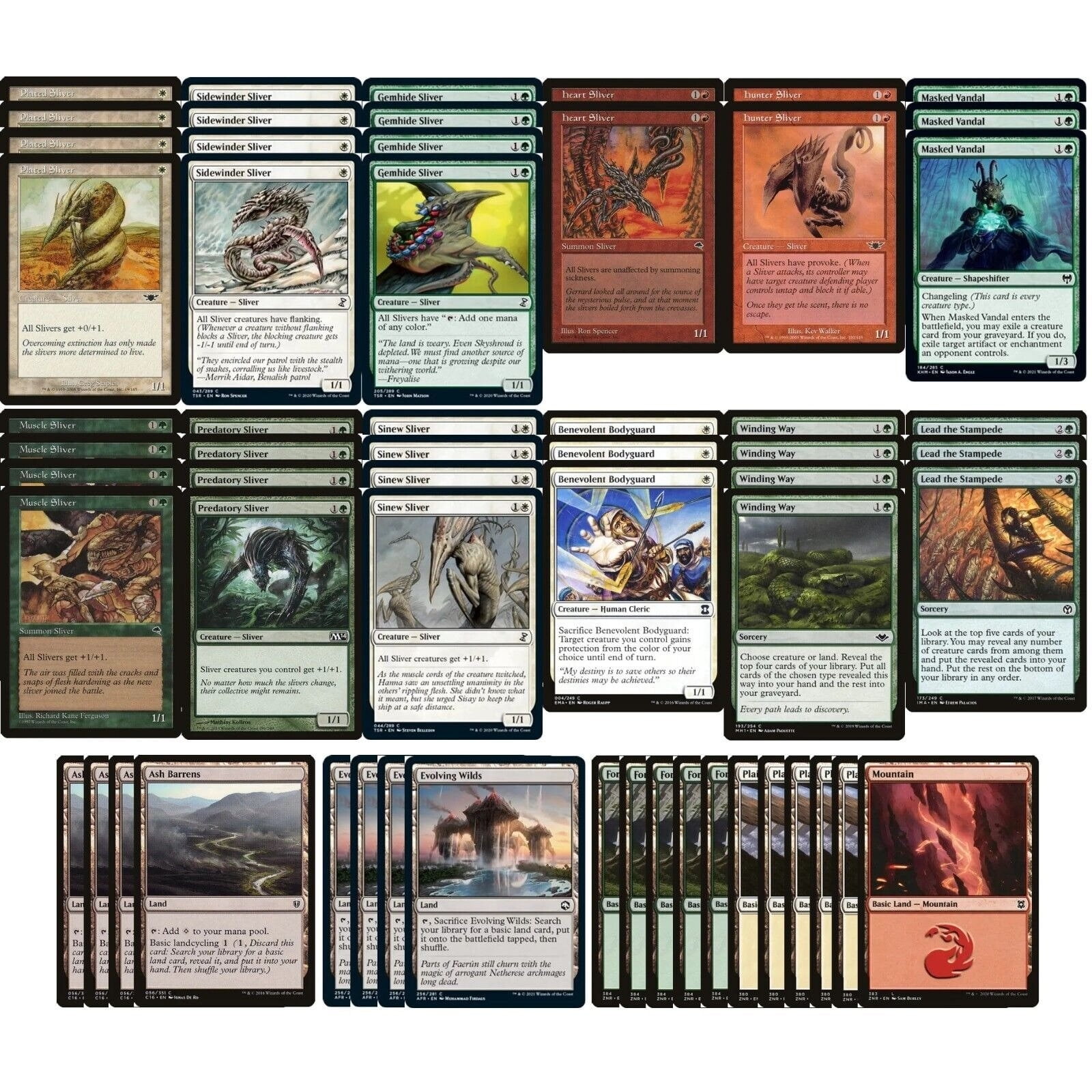 ELITE Commander Sliver Deck - EDH - The First Sliver - 100