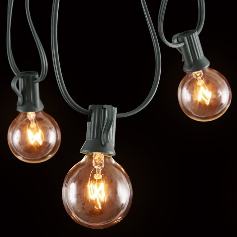 50-Foot, 50 Socket Indoor/Outdoor Patio String Lights with 55 Incandescent Globe G40 Bulbs (5 Free Bulbs Included), Great Wedding Lights, Decorations for Patios, Porches, Backyards, Decks, Bistros 50-Foot, 50 Socket Indoor/Outdoor Patio String Lights with 55 Incandescent Globe G40 Bulbs (5 Free Bulbs Included), Great Wedding Lights, Decorations for Patios, Porches, Backyards, Decks, Bistros