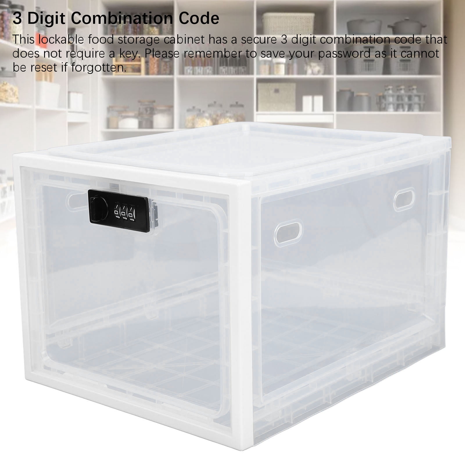 Boîte De Rangement Avec Cadenas à Code Et Minuteur - 2.8L, Plastique PP - Pour Médicaments, Téléphone, Snacks