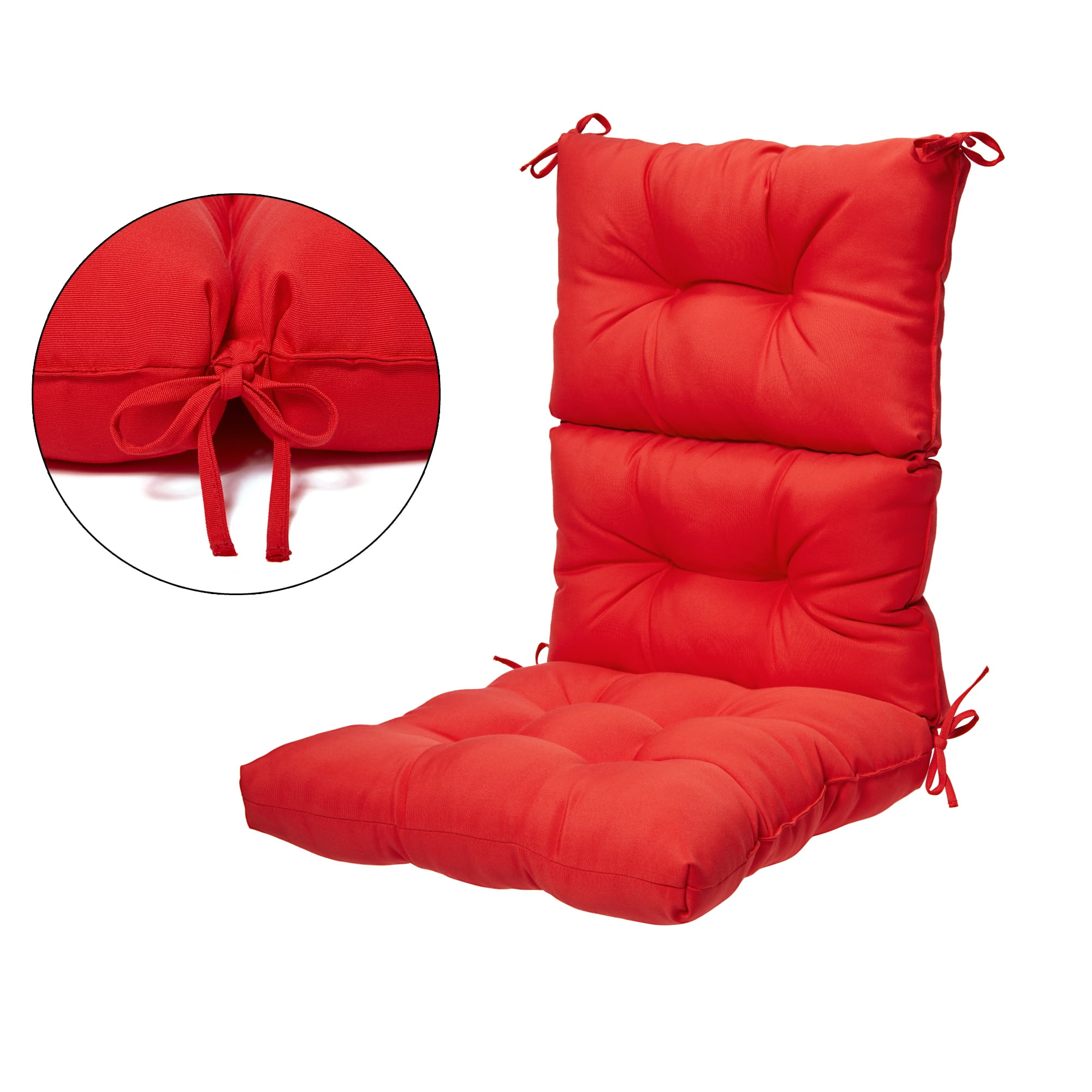 In/Outdoor Patio Comfort Dining Chair Cushion High Back Soft Seat Pad Waterproof