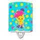 thumbnail image 1 of "Treasures Polka Dots Ceramic Night Light, Duck in the Rain, Multicolor, 6"" x 4""" Caroline's Treasures BB7101CNL, 1 of 1