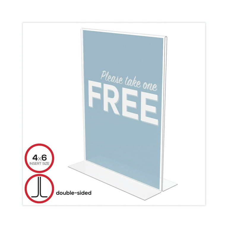 Classic Image Double-Sided Sign Holder, 11 x 8.5 Insert, Clear Classic Image Double-Sided Sign Holder, 11 x 8.5 Insert, Clear