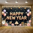 thumbnail image 6 of Colorful Balloons Happy New Year Decorative Banner Celebratory Design Party Backdrop for New Year Event Party Home Decoration Indoor Celebration, 6 of 9