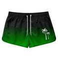thumbnail image 2 of Short de Bain Homme / Été Sportif Plage Décontracté Voyage Polyester Dégradé Imprimé, 2 of 3
