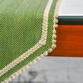 thumbnail image 2 of The HomeCentric Harmony In Hemp Chevron Table Runner 16’’ x 120’’ Jute Fabric Green Contemporary, 2 of 4