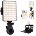 thumbnail image 1 of NEEWER Selfie Light with Front & Back Phone Clip, High Power 60 LED 2000mAh Rechargeable CRI 95+, 3 Light Modes, Portable Clip on Light for Tablet/Lap, 1 of 5