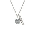 thumbnail image 2 of Delight Jewelry Silvertone Owl - Round Seal Silvertone Best Friends Forever Bar Charm Necklace, 23", 2 of 4