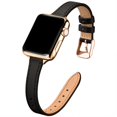 thumbnail image 1 of Stiroll Correas De Cuero Delgadas Compatibles Con Apple Watch Band 38 Mm, 40 Mm, 41 Mm, 42 Mm (Serie 10) Pulsera Delgada De Cuero De Grano Superior Para Iwatch Ultra Se Series 10/9/8/7/6/5/4/3/2/1 (Ne, 1 of 5