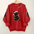 thumbnail image 4 of Uootdi Christmas Long Sleeve for Gift Women Matching Christmas Sweater for Family Christmas Cat Merry Christmas Xmas Tree Chris tmas Lights Sets, 4 of 4