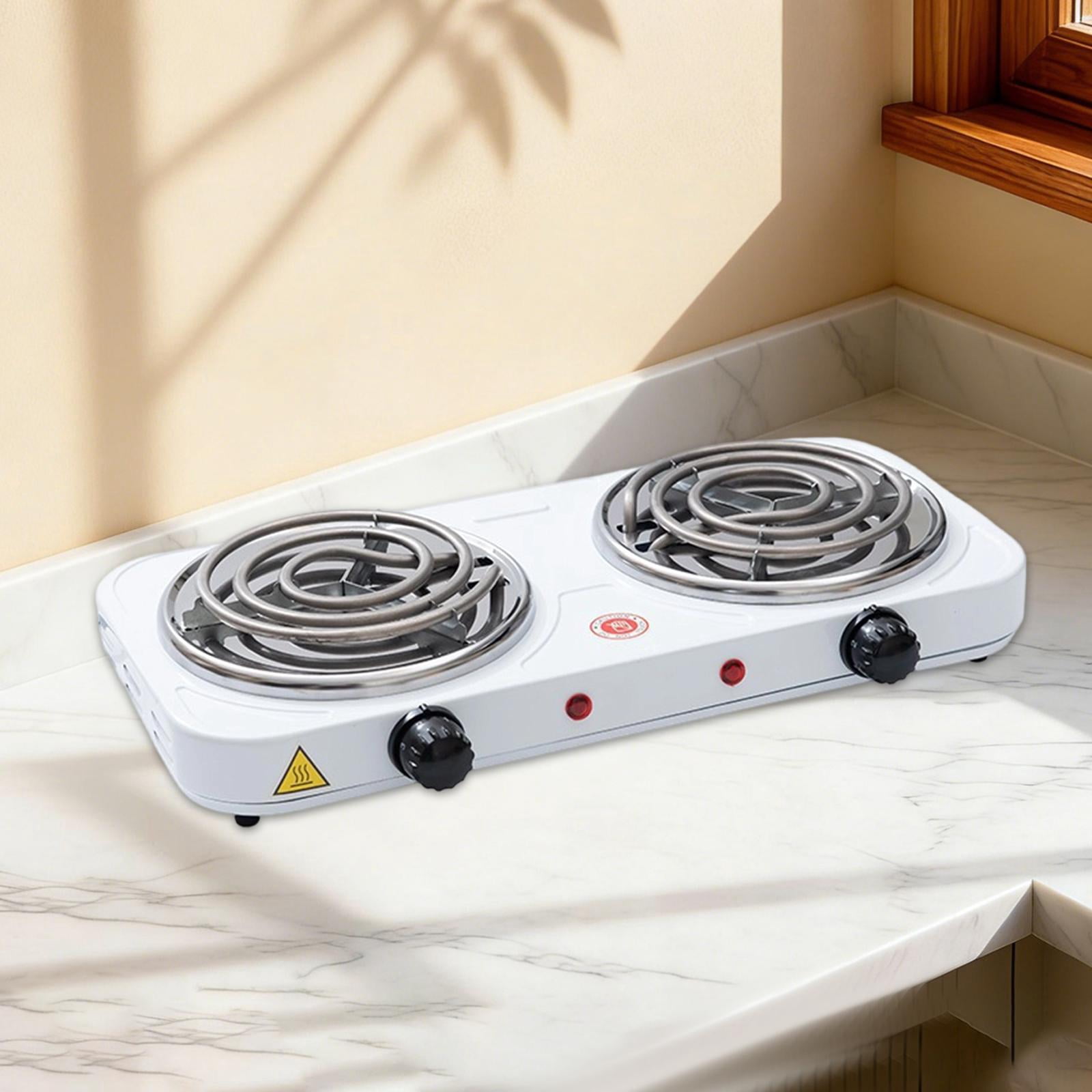 Baoblaze Countertop Double Burner Electric Cooking Stove Multifunctional Compact Premium Heating Tube