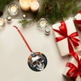 thumbnail image 6 of Zufioo Flower Horn Skull A Print Large Acrylic Christmas Ornaments, Suitable for Christmas Tree Christmas Holiday Party Pendant Decorations-Round Shape, 6 of 7
